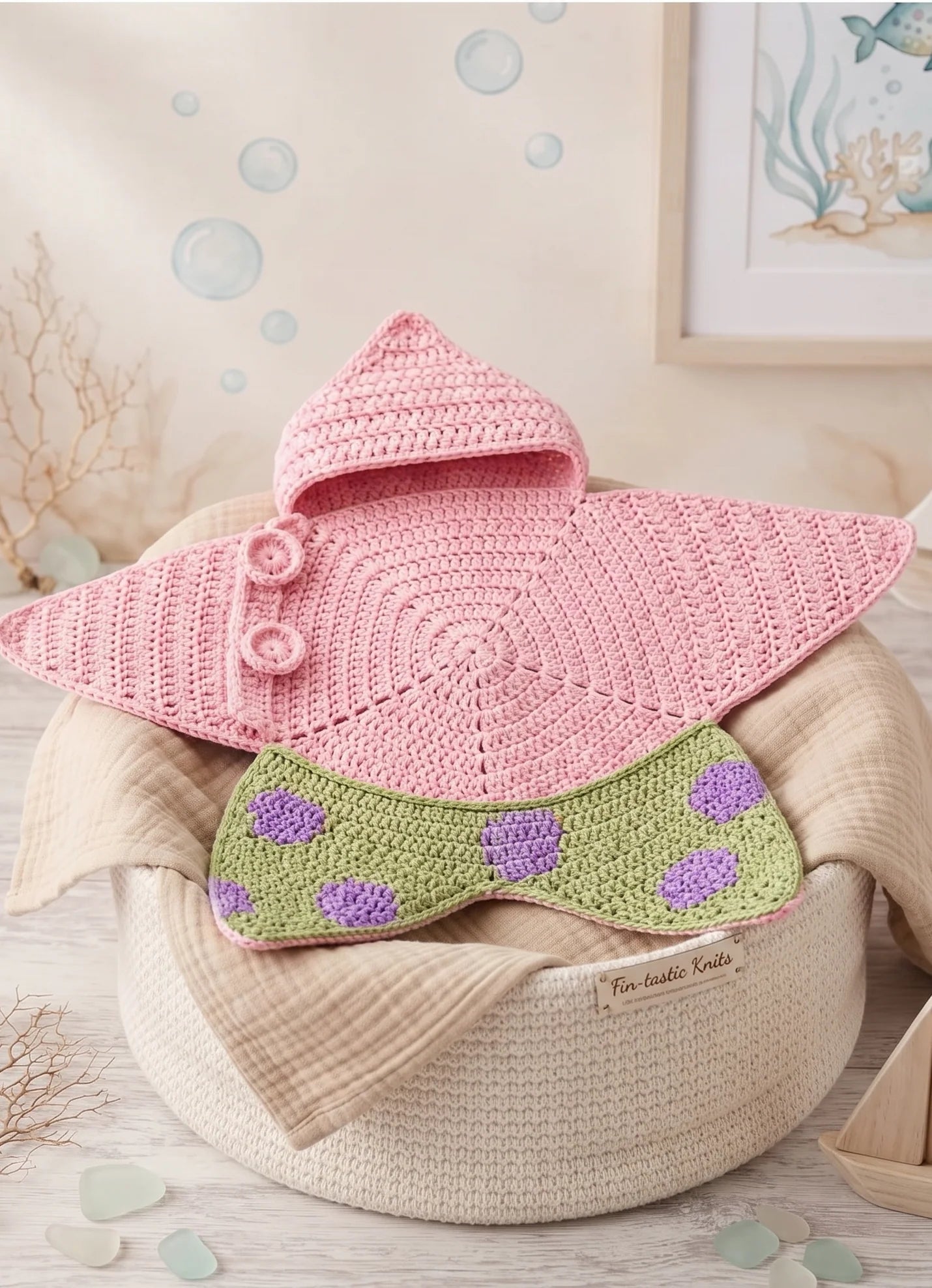 Star Pattern Crochet Baby Outfit