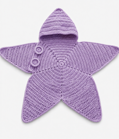 Star Pattern Crochet Baby Outfit