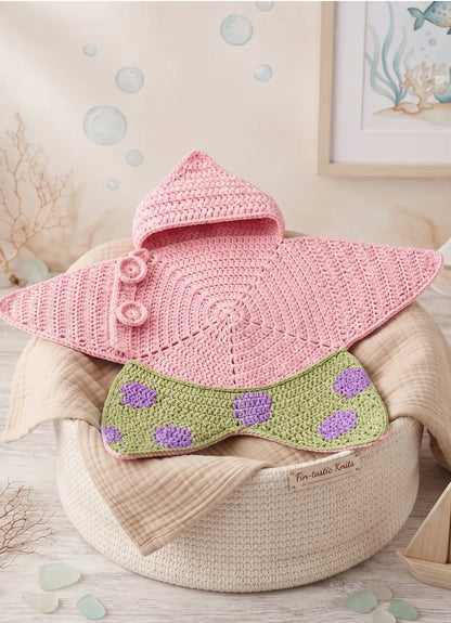 Star Pattern Crochet Baby Outfit