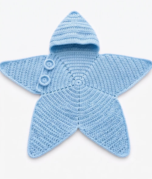 Star Pattern Crochet Baby Outfit
